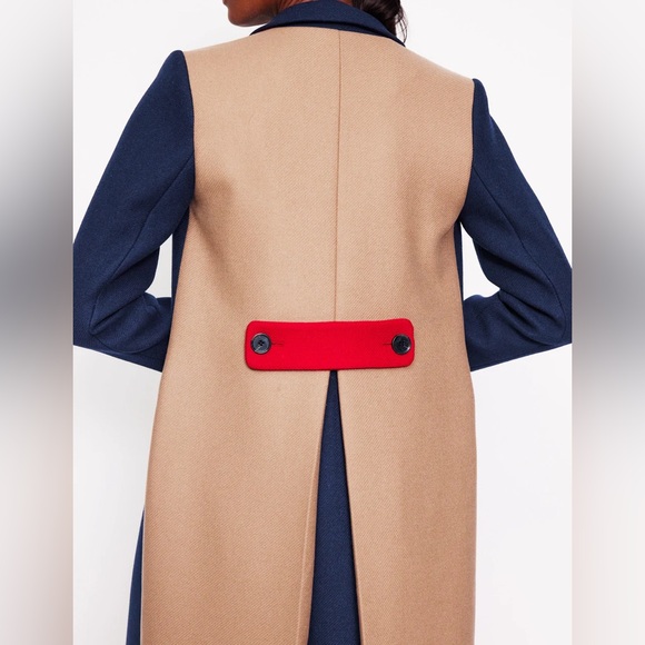 Boden Colorblock Midi Coat - Picture 2 of 6